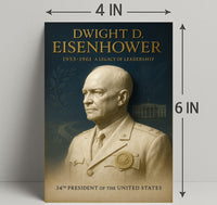 Dwight D Eisenhower Poster 34th President Art PosterGoat