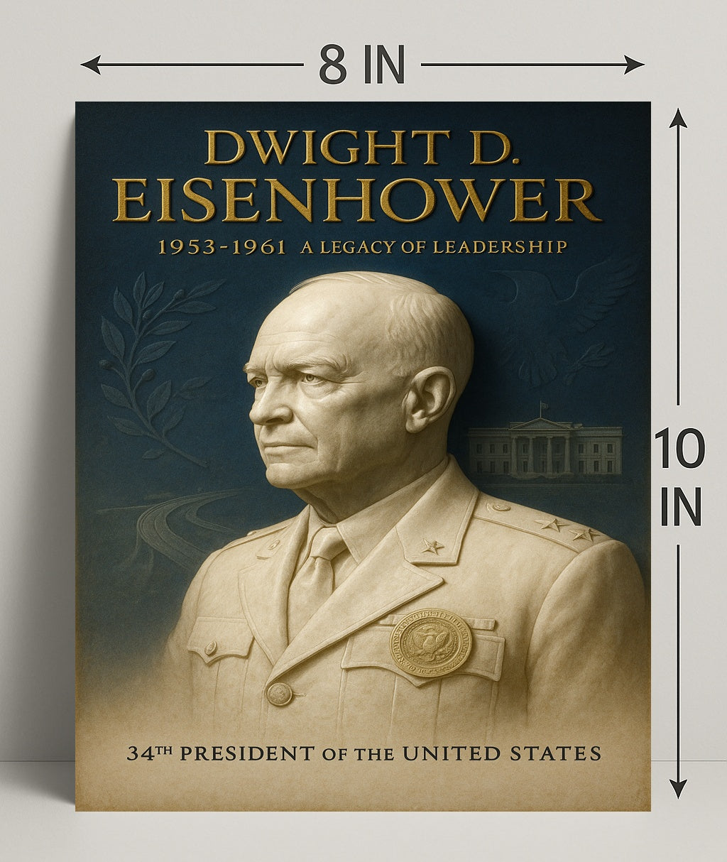 Dwight D Eisenhower Poster 34th President Art PosterGoat