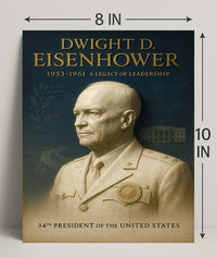 Dwight D Eisenhower Poster 34th President Art PosterGoat