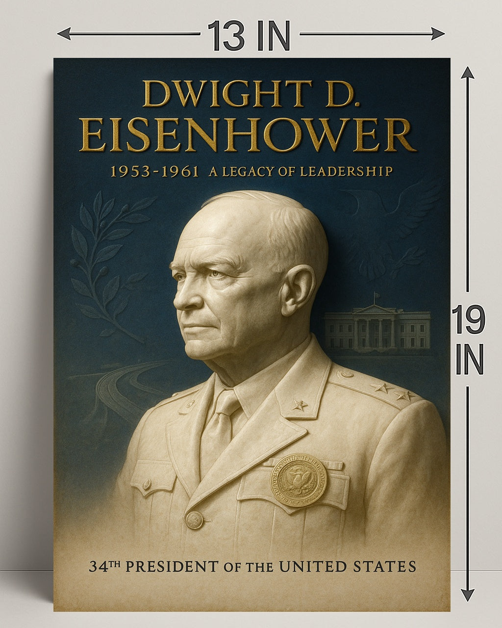 Dwight D Eisenhower Poster 34th President Art PosterGoat