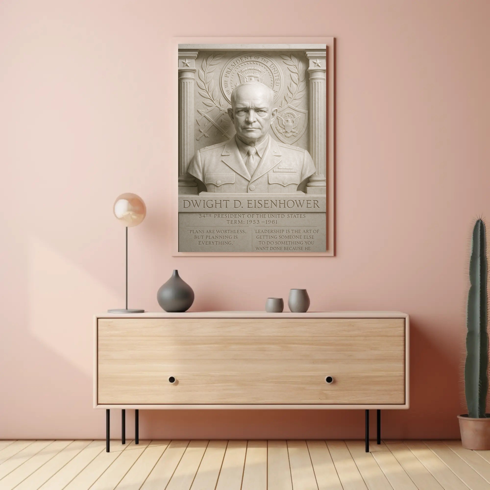 Dwight D. Eisenhower Historical Poster Print PosterGoat