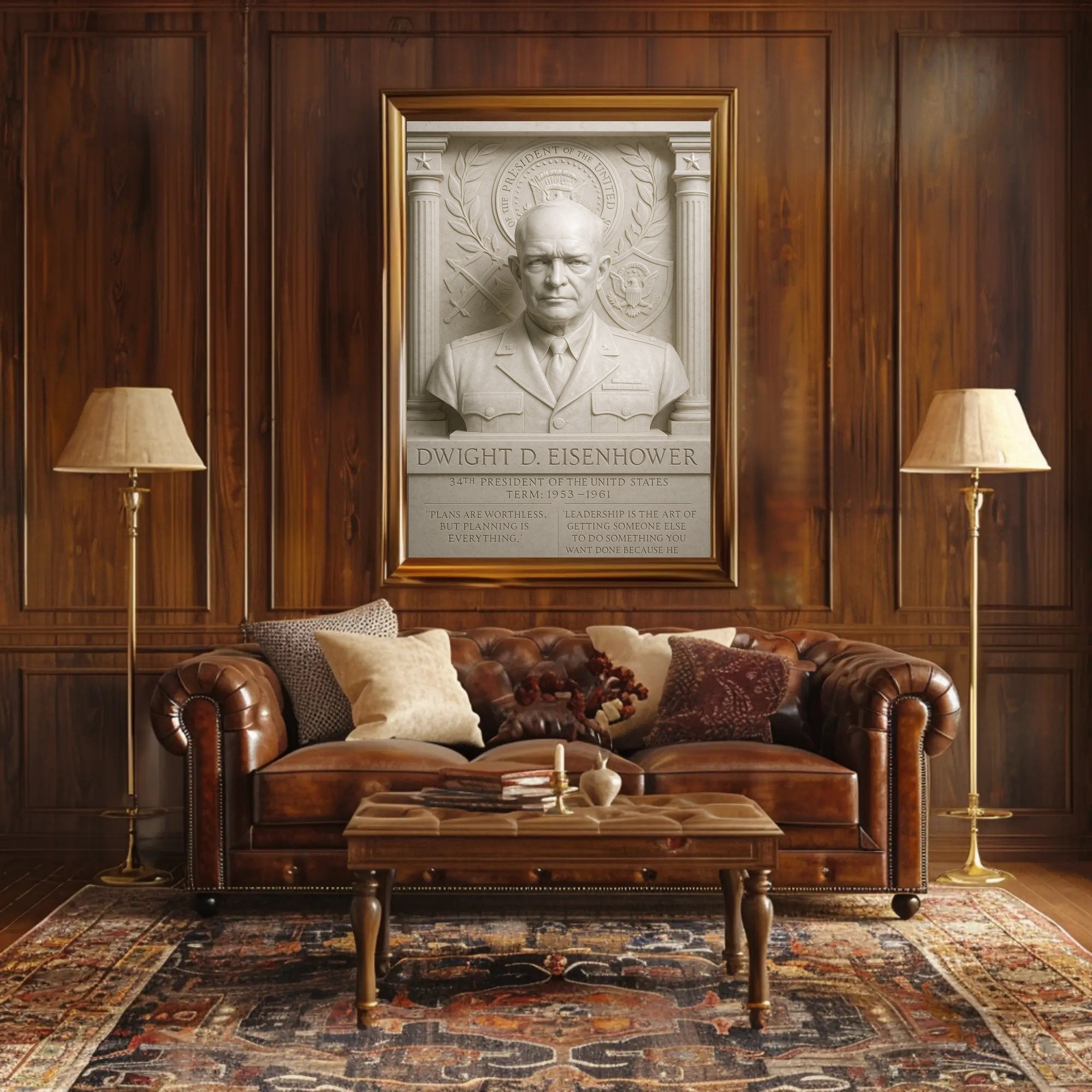 Dwight D. Eisenhower Historical Poster Print PosterGoat