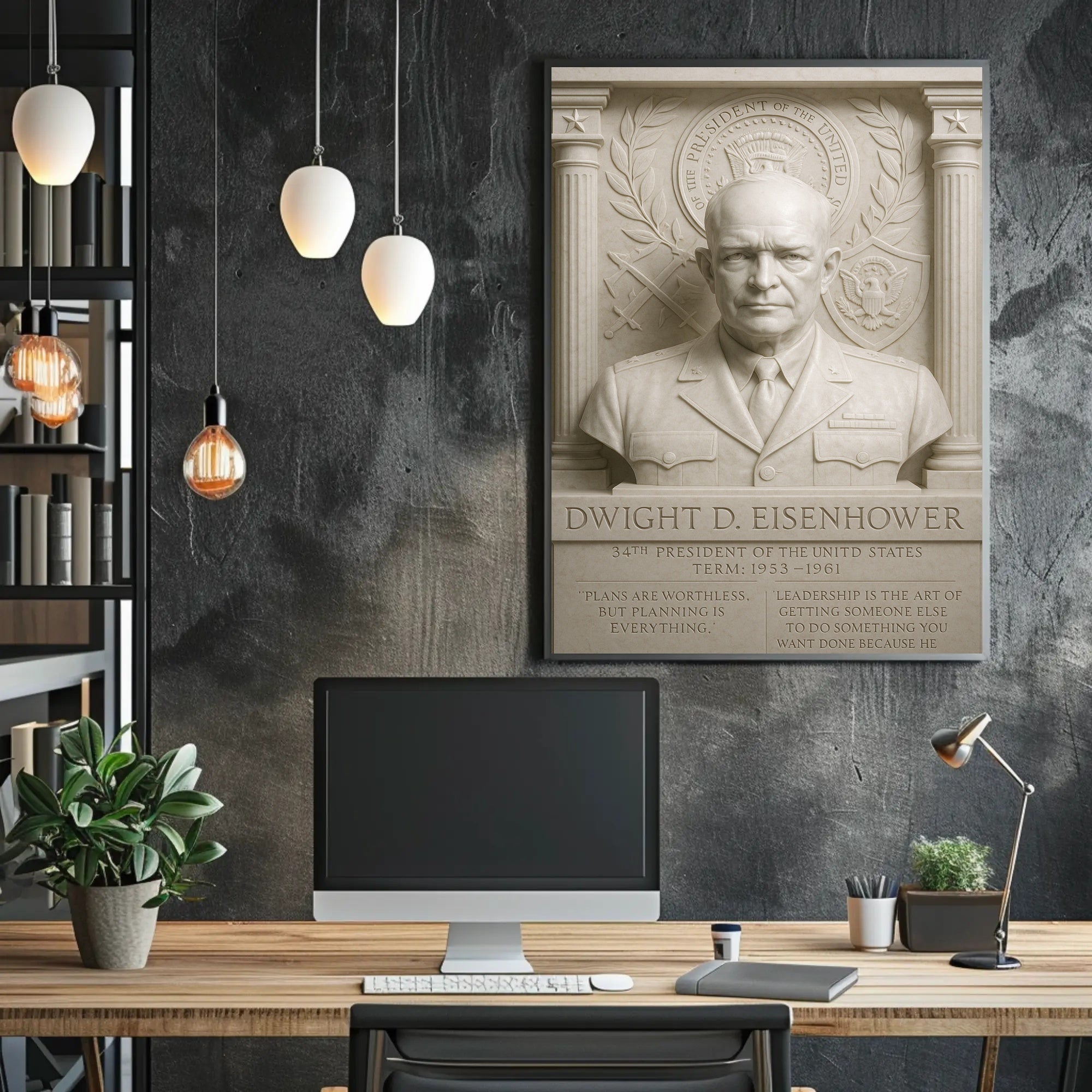 Dwight D. Eisenhower Historical Poster Print PosterGoat