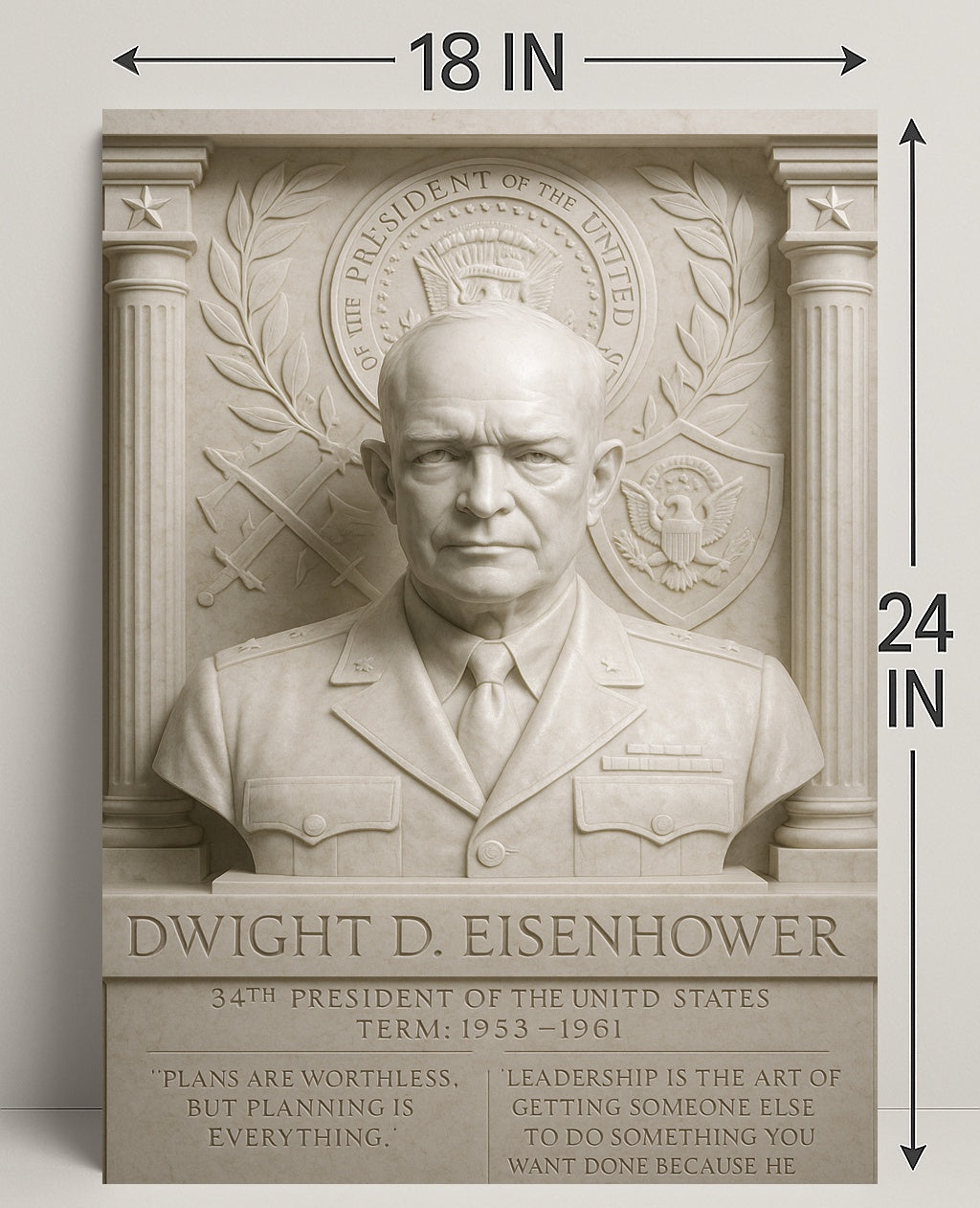 Dwight D. Eisenhower Historical Poster Print PosterGoat