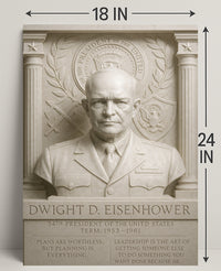 Dwight D. Eisenhower Historical Poster Print PosterGoat