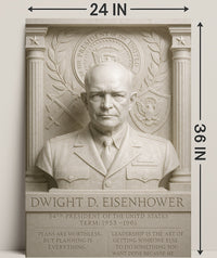 Dwight D. Eisenhower Historical Poster Print PosterGoat