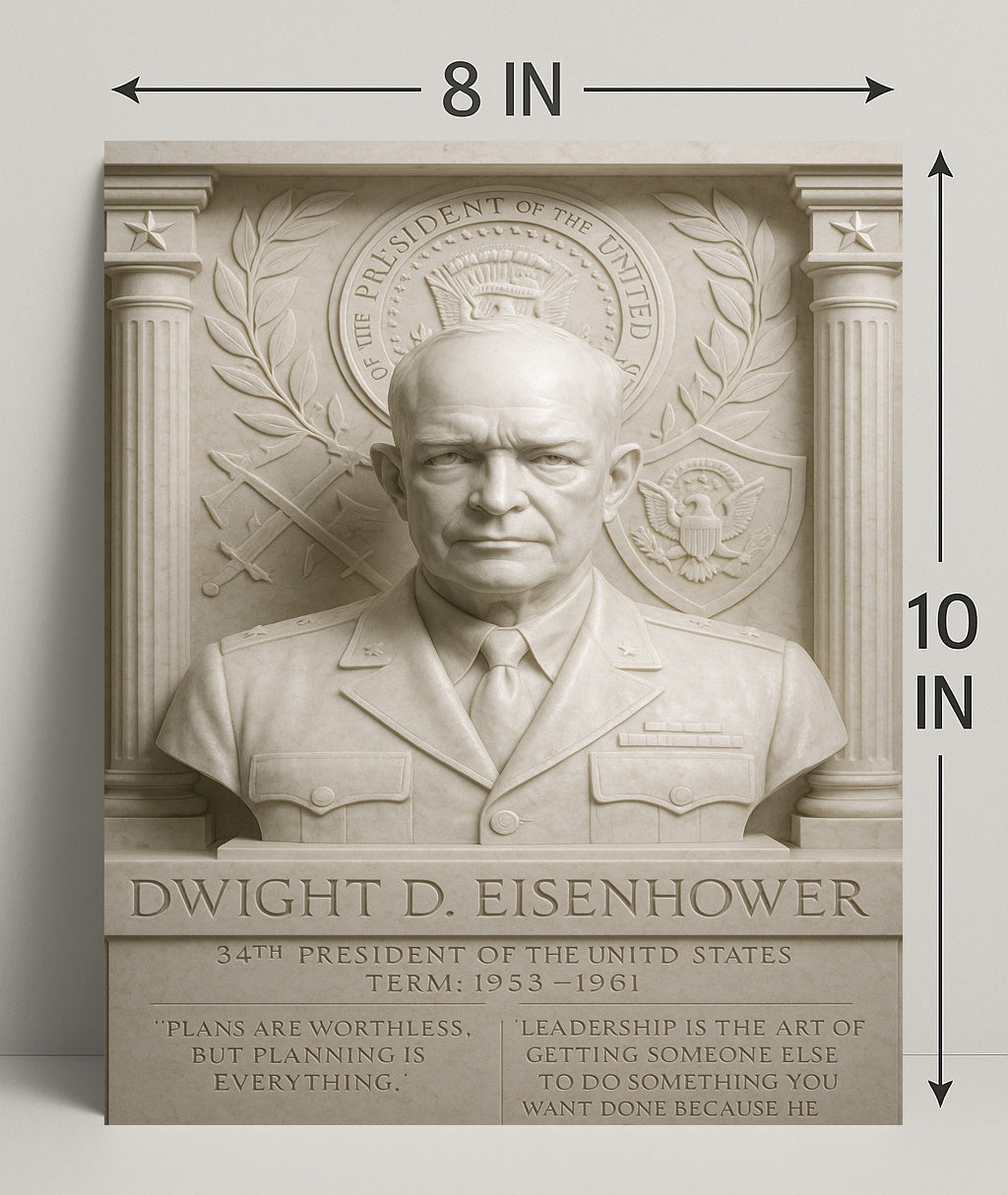 Dwight D. Eisenhower Historical Poster Print PosterGoat