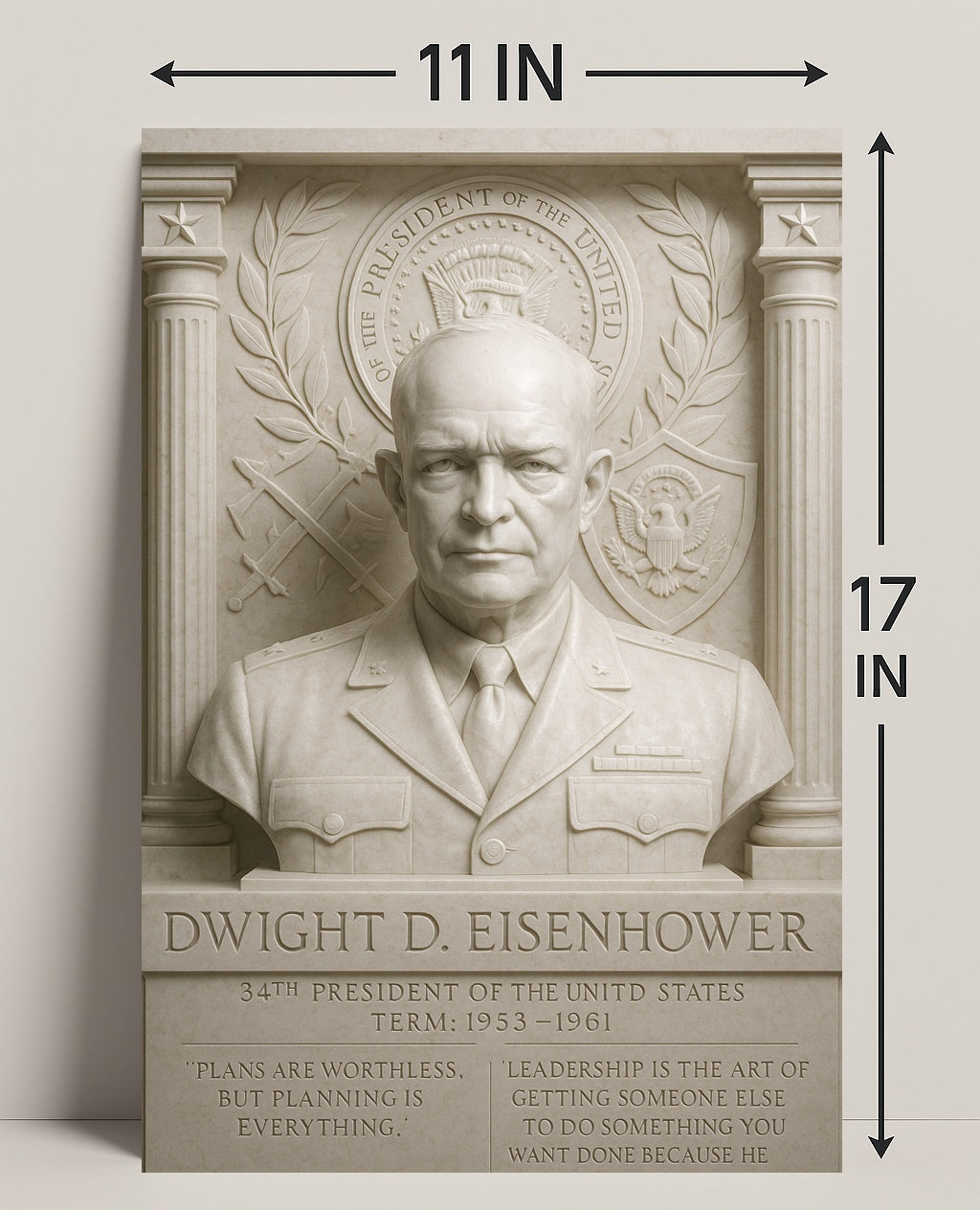 Dwight D. Eisenhower Historical Poster Print PosterGoat