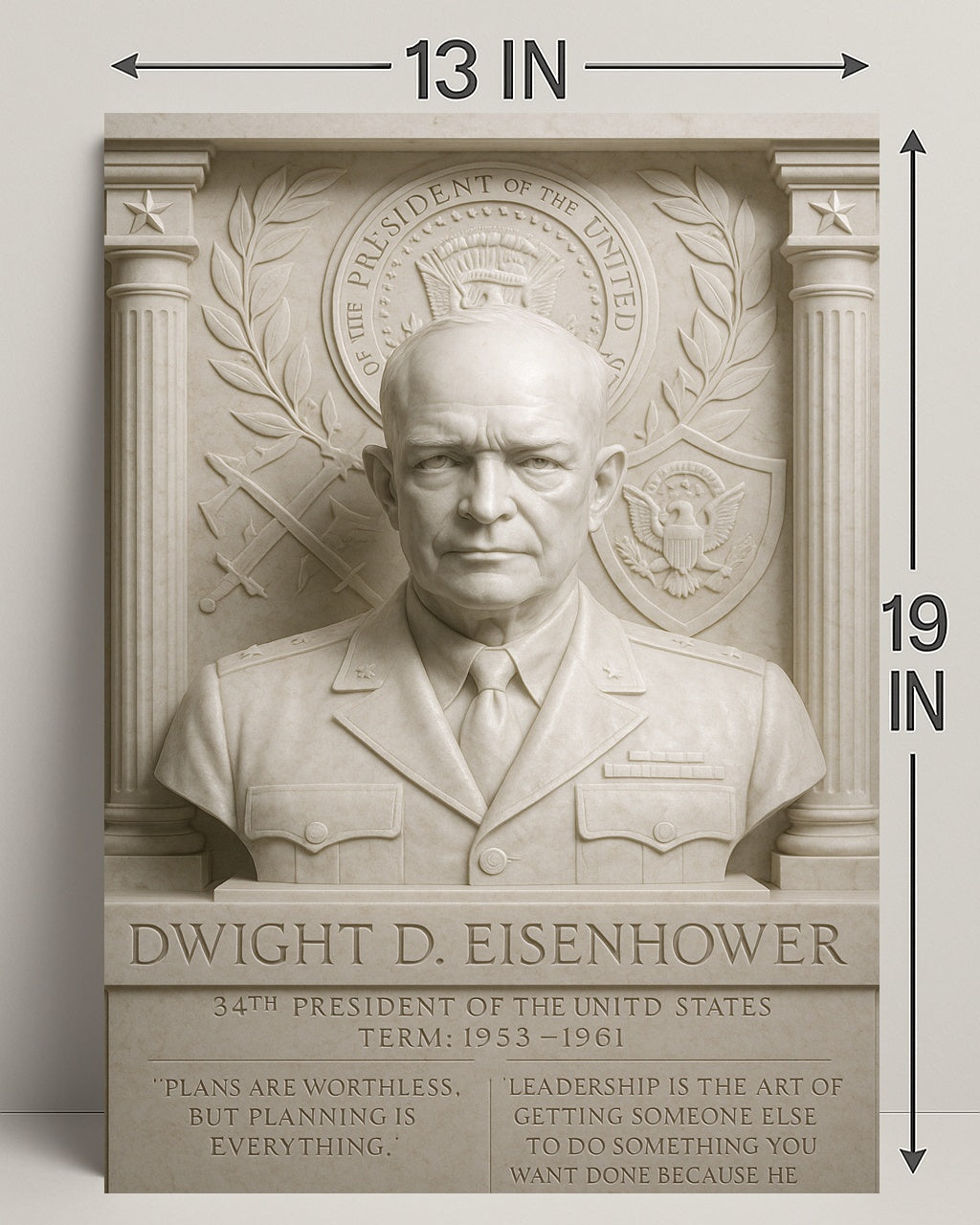 Dwight D. Eisenhower Historical Poster Print PosterGoat