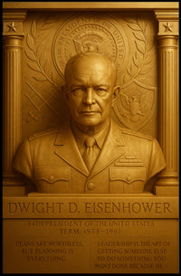 Dwight D. Eisenhower Vintage Poster Art Print PosterGoat
