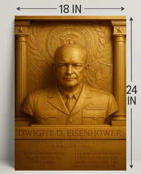 Dwight D. Eisenhower Vintage Poster Art Print PosterGoat