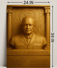 Dwight D. Eisenhower Vintage Poster Art Print PosterGoat