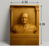Dwight D. Eisenhower Vintage Poster Art Print PosterGoat