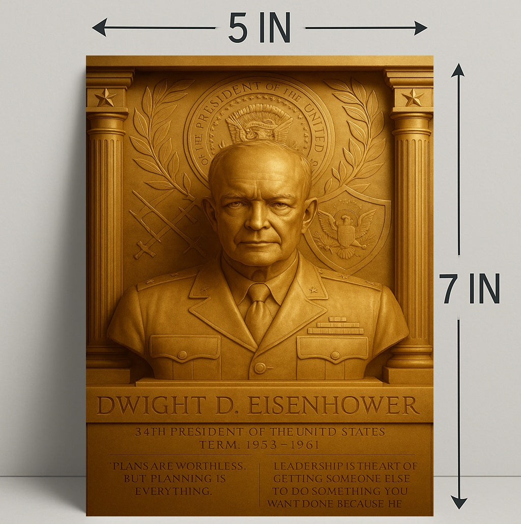 Dwight D. Eisenhower Vintage Poster Art Print PosterGoat