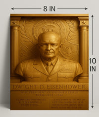 Dwight D. Eisenhower Vintage Poster Art Print PosterGoat