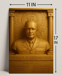 Dwight D. Eisenhower Vintage Poster Art Print PosterGoat