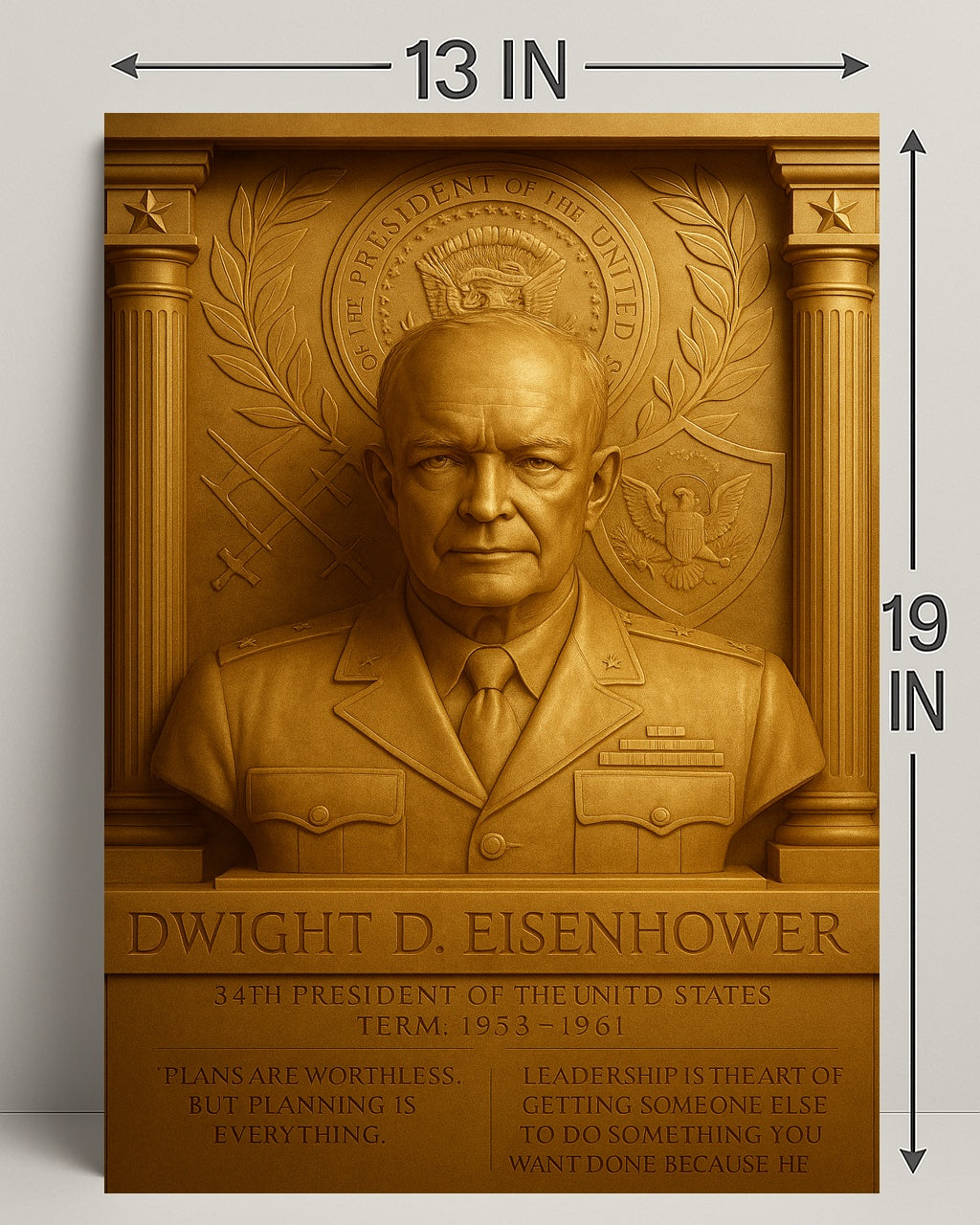 Dwight D. Eisenhower Vintage Poster Art Print PosterGoat