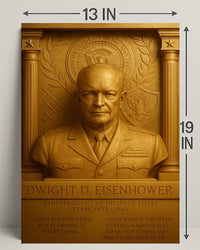 Dwight D. Eisenhower Vintage Poster Art Print PosterGoat