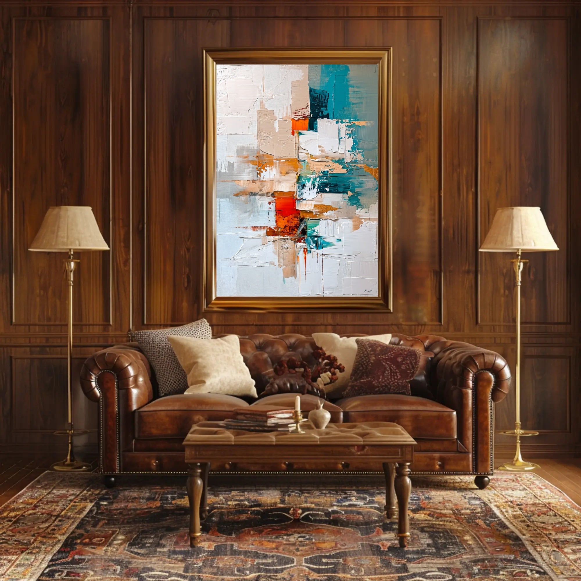 Dynamic Abstract Energetic Composition Poster - Abstract or Artistic Poster PosterGoat