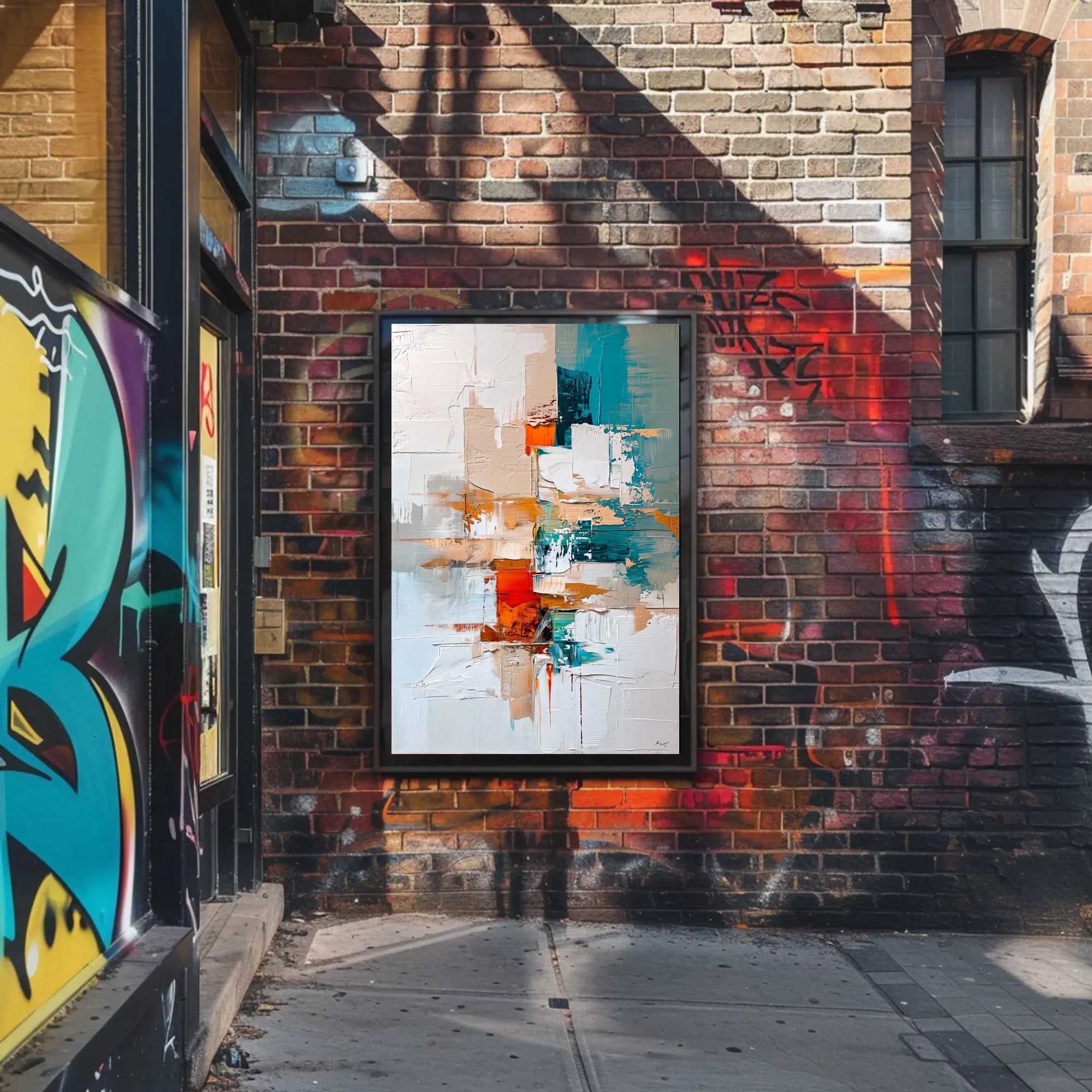 Dynamic Abstract Energetic Composition Poster - Abstract or Artistic Poster PosterGoat