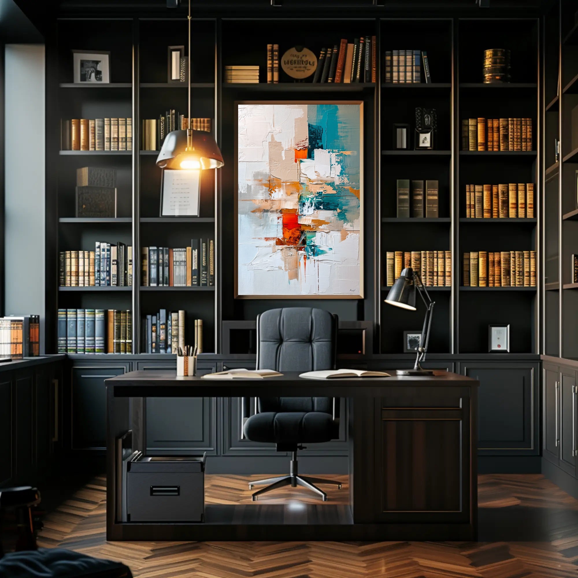 Dynamic Abstract Energetic Composition Poster - Abstract or Artistic Poster PosterGoat