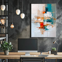 Dynamic Abstract Energetic Composition Poster - Abstract or Artistic Poster PosterGoat