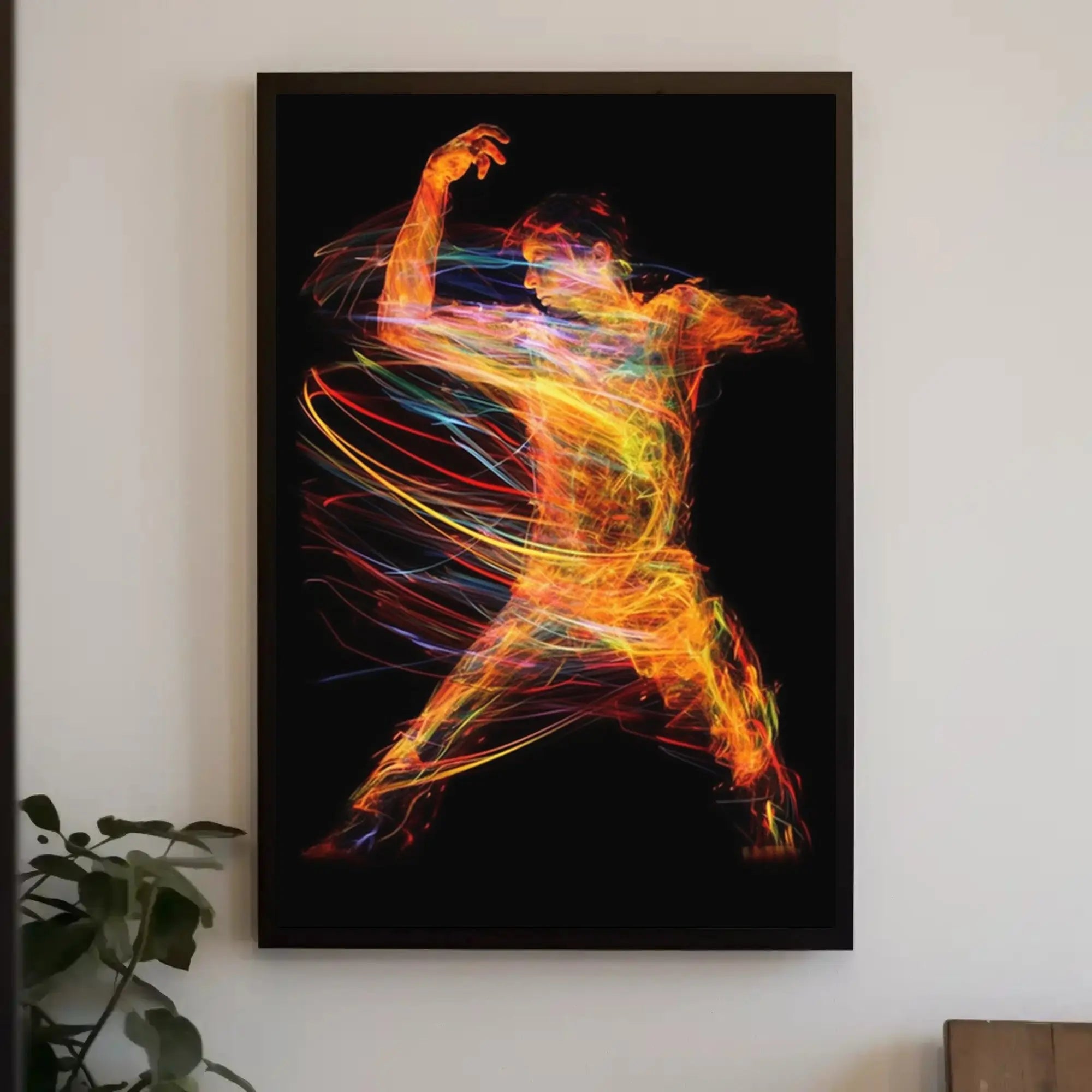 Dynamic Energy in Motion: Abstract Artistic Poster PosterGoat