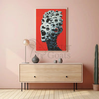 Dynamic Expression in Surreal Abstract Artistic Poster PosterGoat