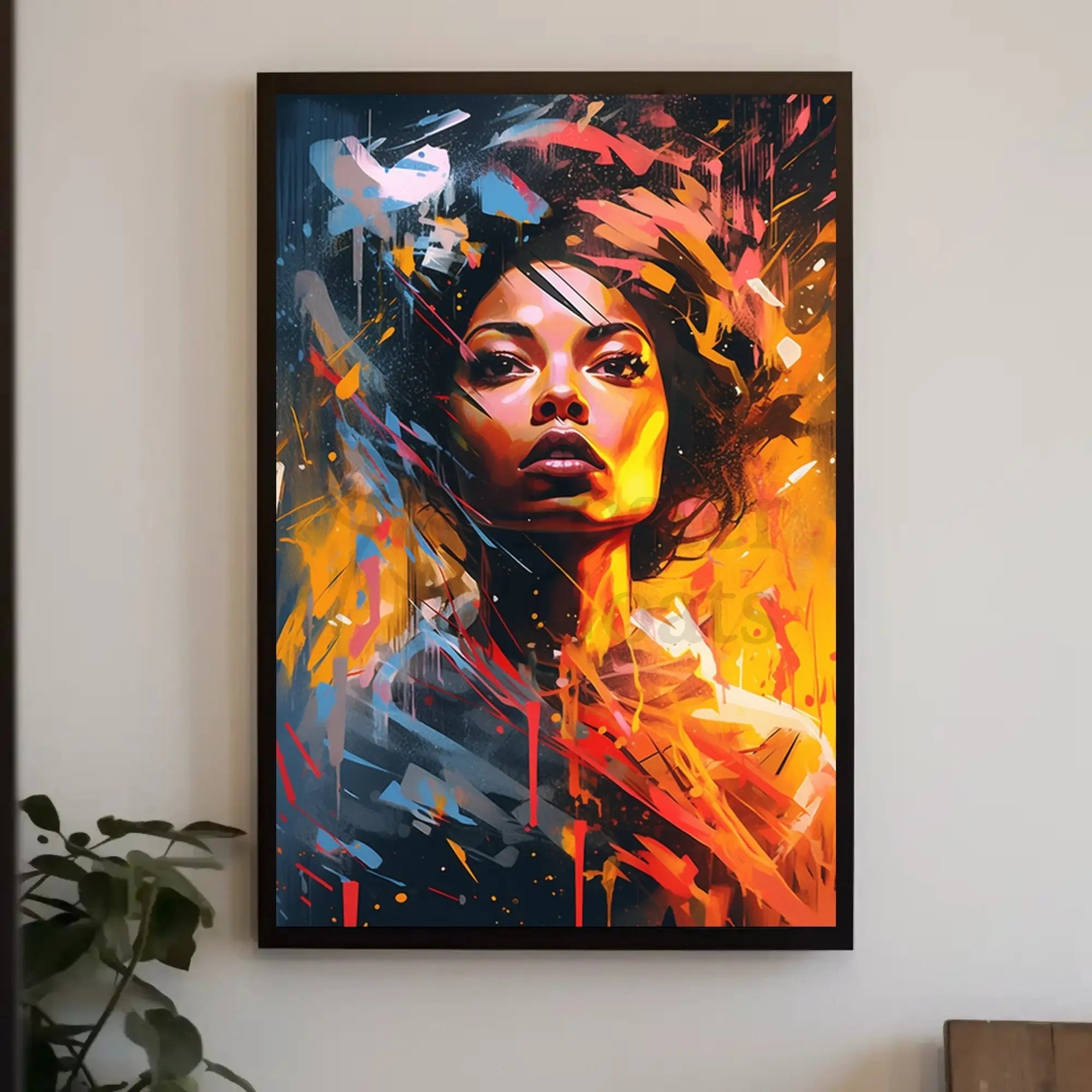 Dynamic Expression of Modern Woman Abstract, Artistic, or Pop Culture Poster PosterGoat