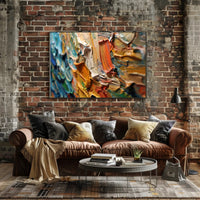 Dynamic Expression: Modern Abstract Painting Poster PosterGoat