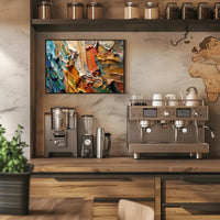 Dynamic Expression: Modern Abstract Painting Poster PosterGoat