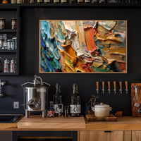 Dynamic Expression: Modern Abstract Painting Poster PosterGoat