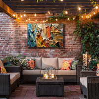 Dynamic Expression: Modern Abstract Painting Poster PosterGoat