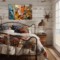 Dynamic Expression: Modern Abstract Painting Poster PosterGoat