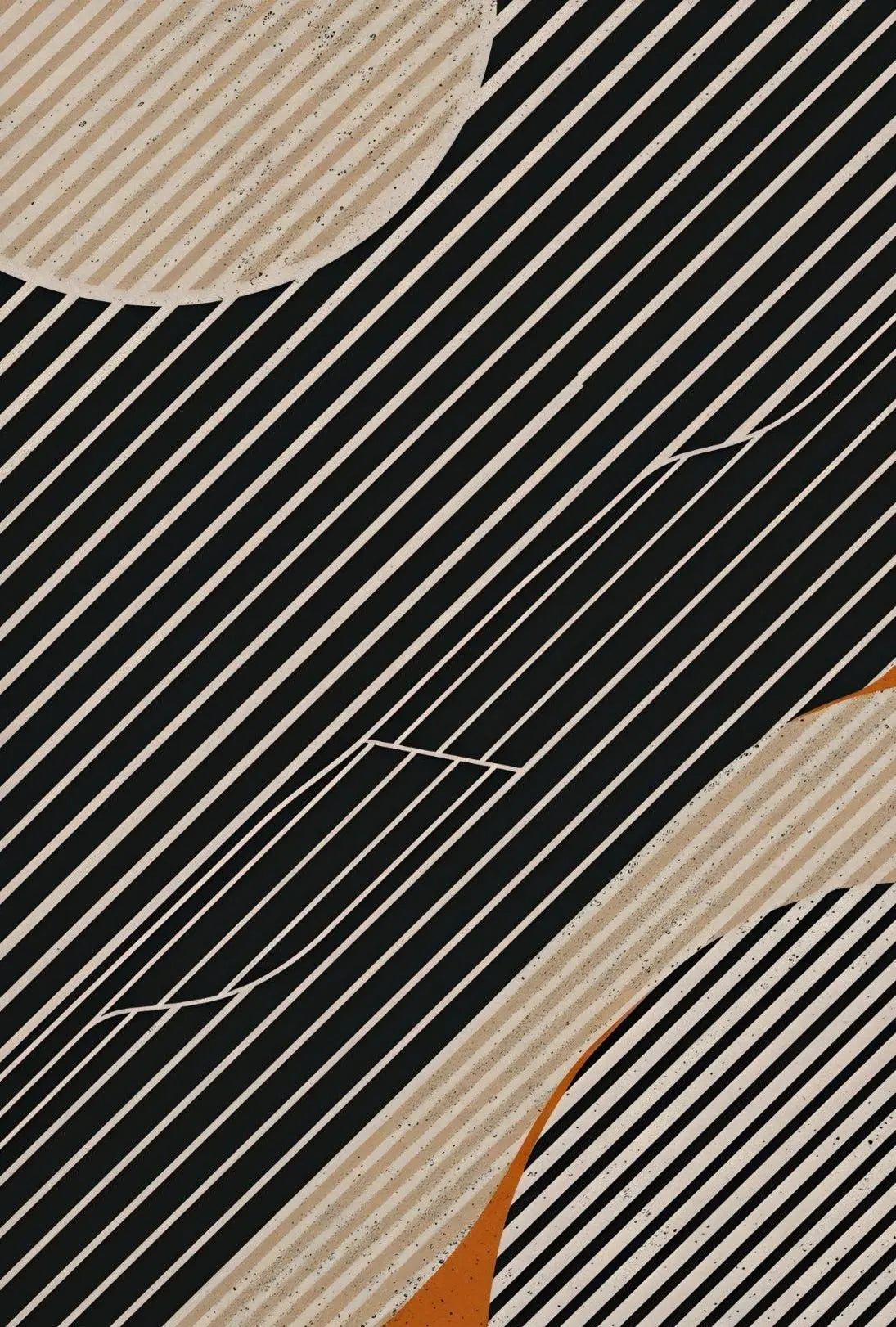 Dynamic Modern Abstract Shapes and Lines Poster PosterGoat