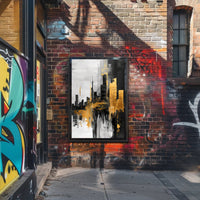 Dynamic Urban Cityscape Art Poster PosterGoat