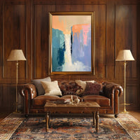 Dynamic Waterfall Abstract Art Print - Artistic Poster PosterGoat