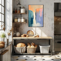 Dynamic Waterfall Abstract Art Print - Artistic Poster PosterGoat