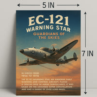 EC-121 Warning Star Wall Art Decor Poster PosterGoat