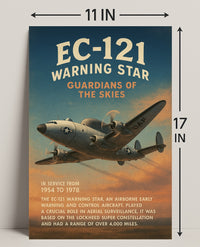 EC-121 Warning Star Wall Art Decor Poster PosterGoat