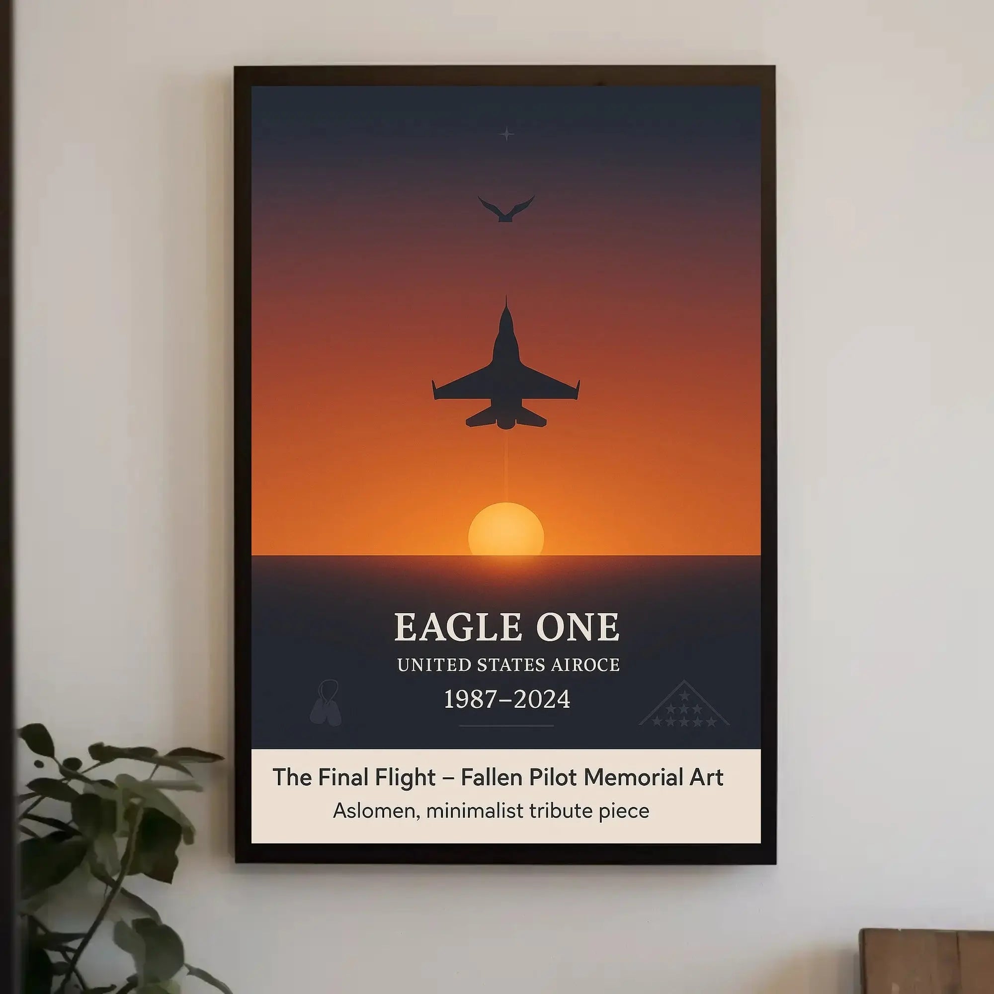 Eagle One: The Final Flight Memorial Military Poster PosterGoat