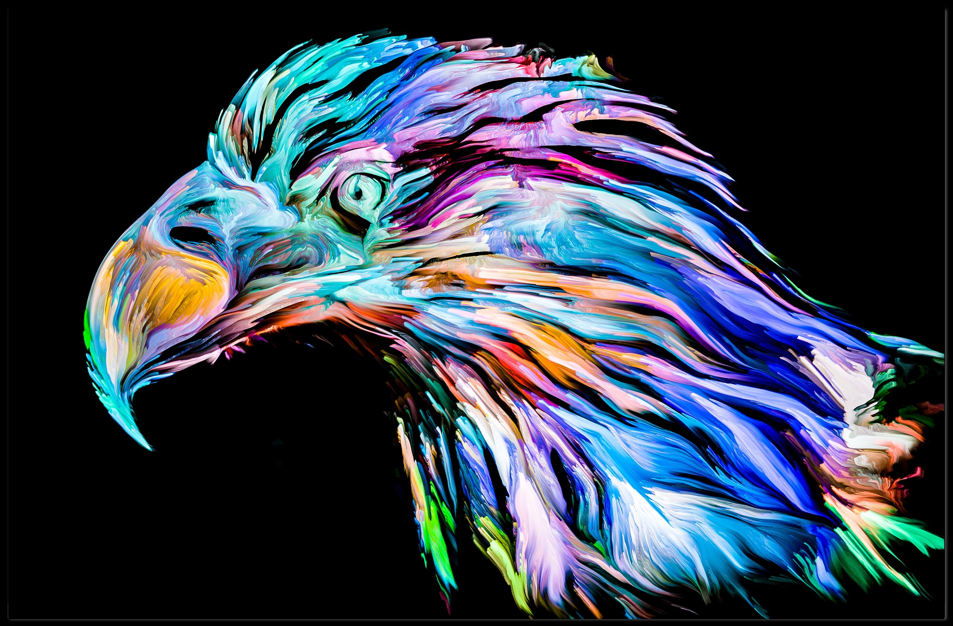 Eagle in Motion: Abstract, Artistic, or Pop Culture Poster PosterGoat