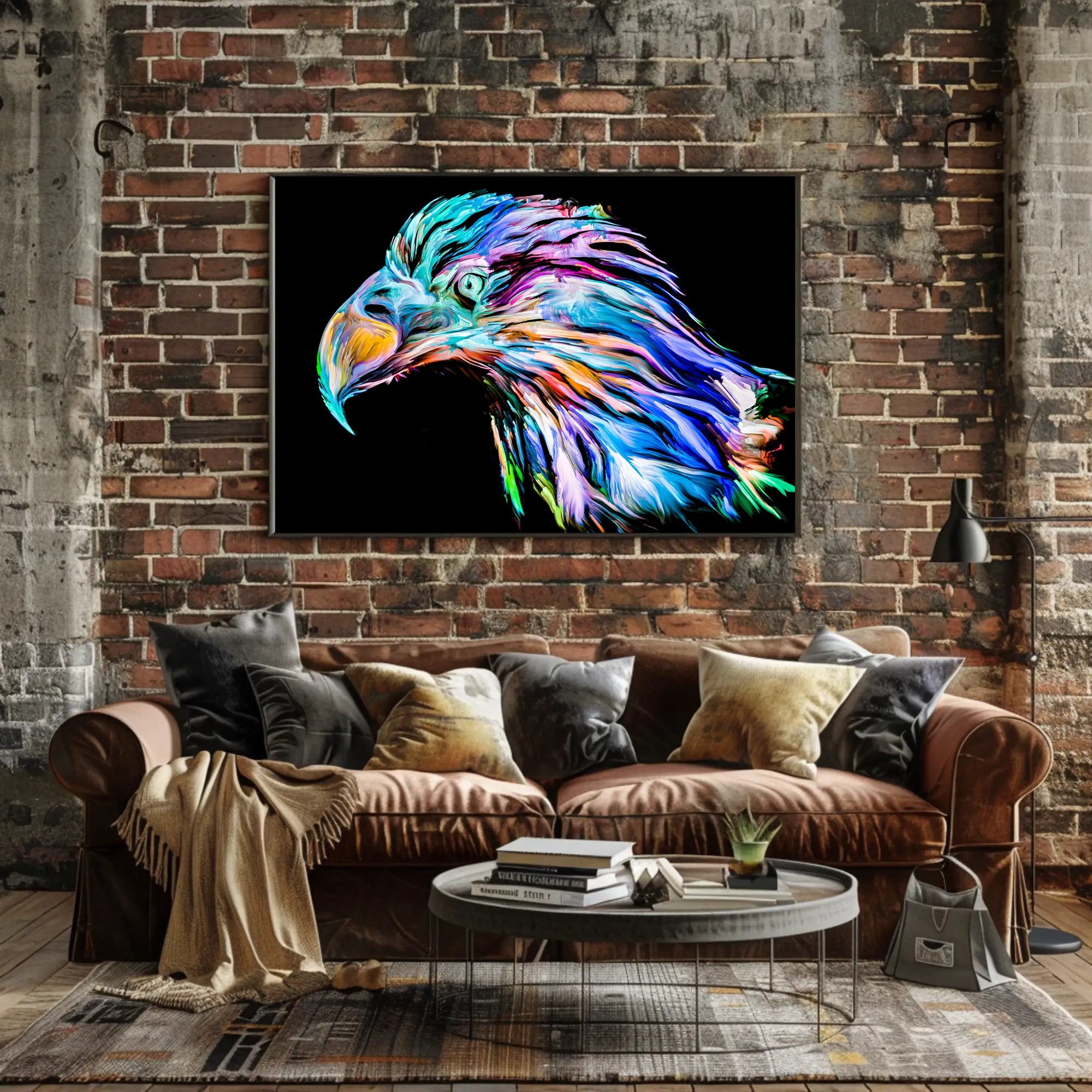 Eagle in Motion: Abstract, Artistic, or Pop Culture Poster PosterGoat