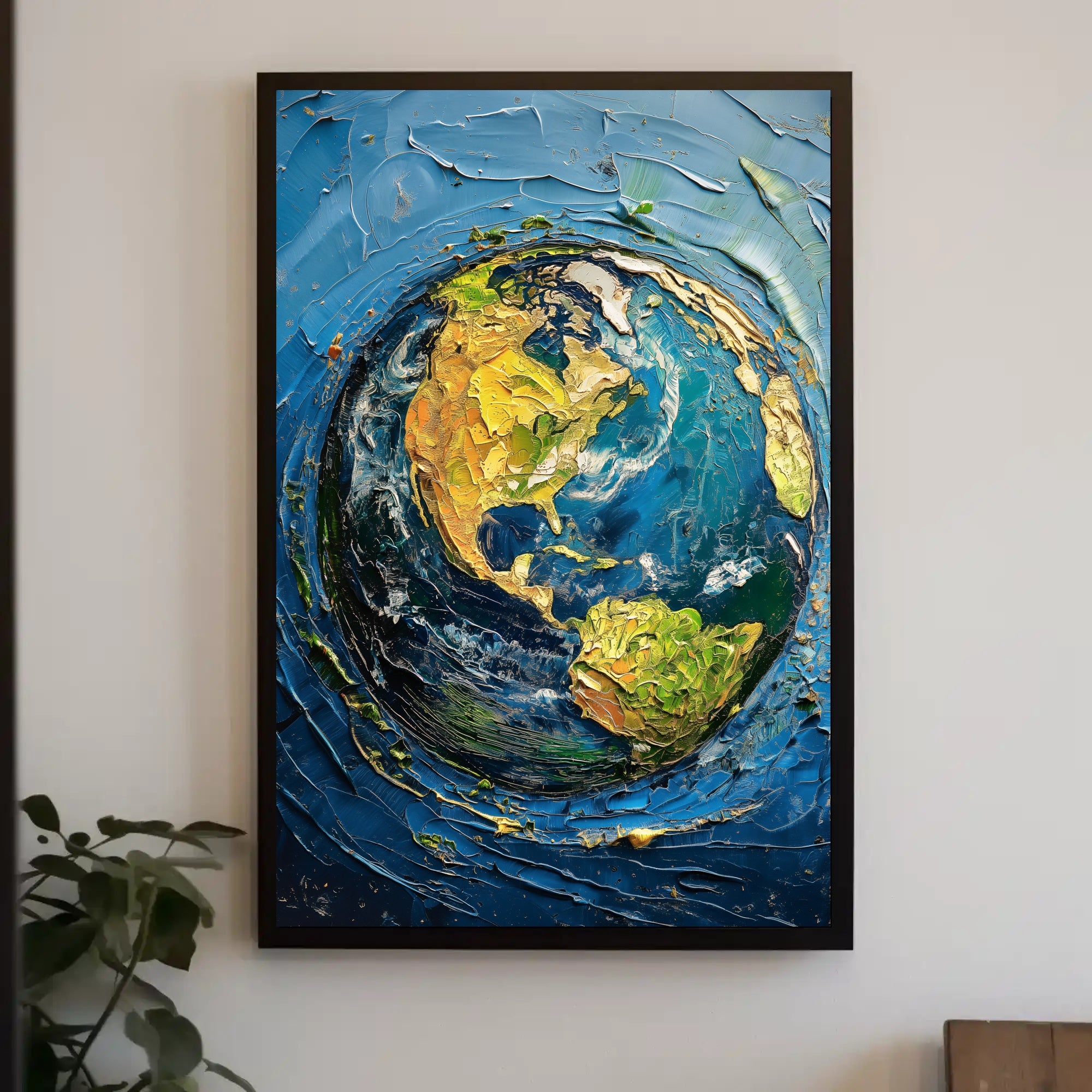 Earth's Vibrant Majesty: Abstract or Artistic Poster PosterGoat
