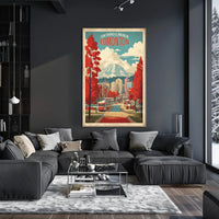 Edmonton Vintage Travel Cityscape Adventure Poster PosterGoat