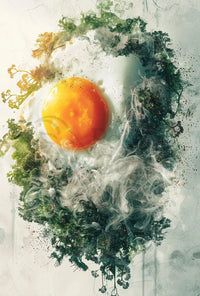 Egg and Nature Dreamscape Surrealism Artistic Poster PosterGoat