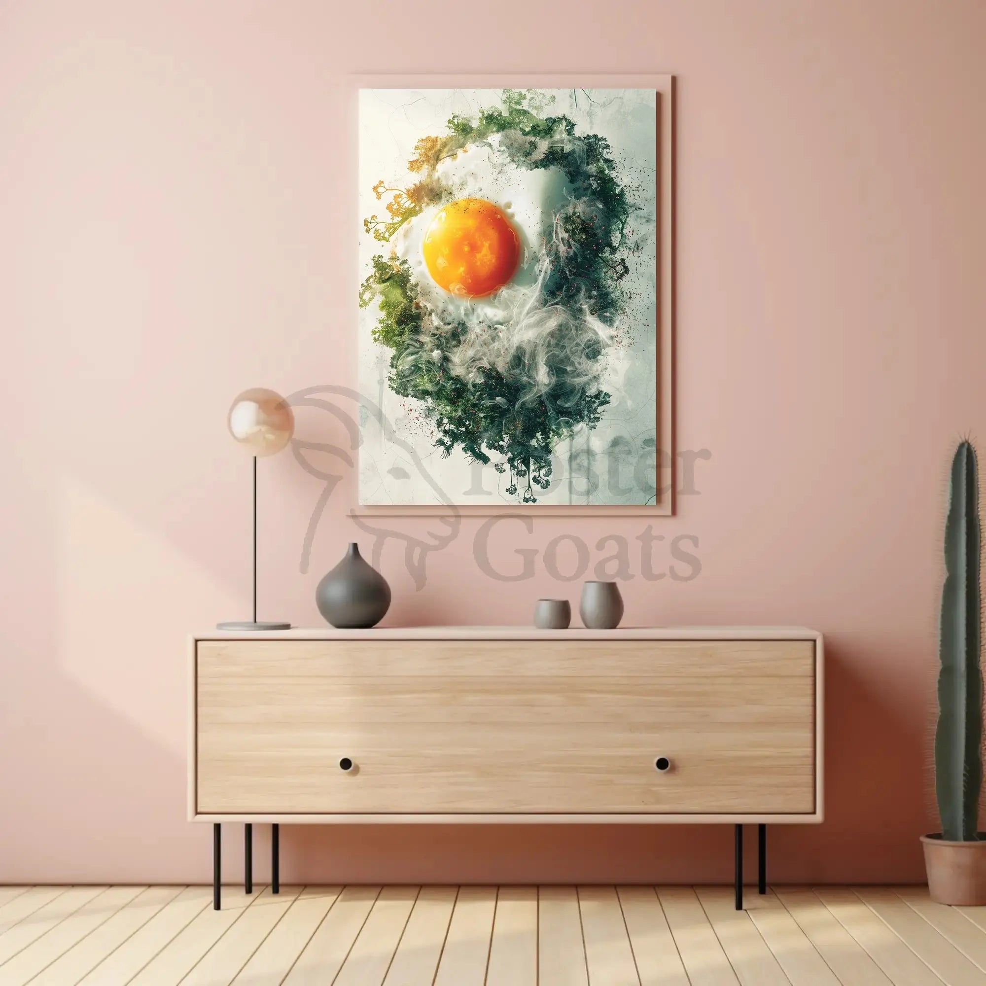 Egg and Nature Dreamscape Surrealism Artistic Poster PosterGoat