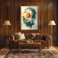 Egg and Nature Dreamscape Surrealism Artistic Poster PosterGoat