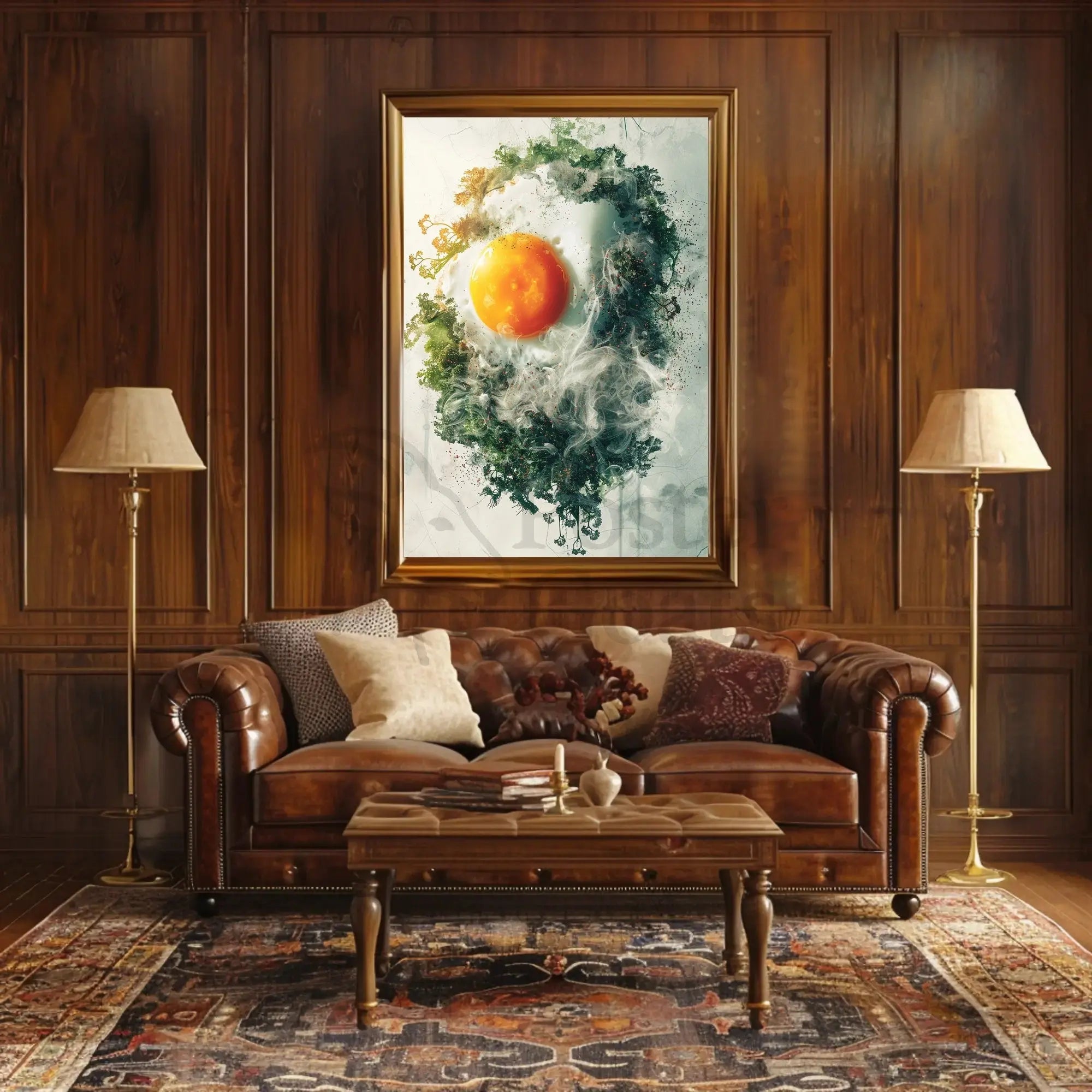 Egg and Nature Dreamscape Surrealism Artistic Poster PosterGoat