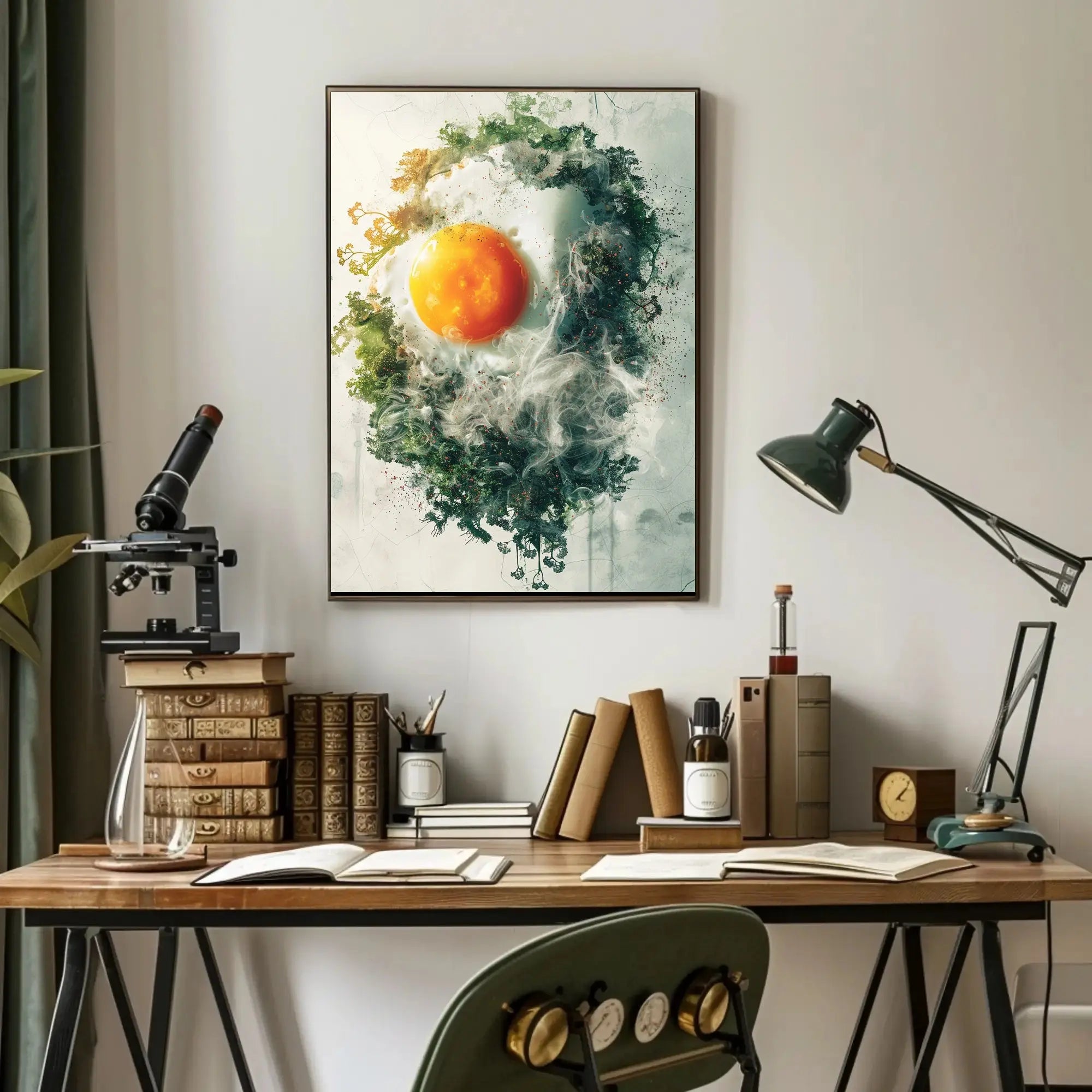 Egg and Nature Dreamscape Surrealism Artistic Poster PosterGoat